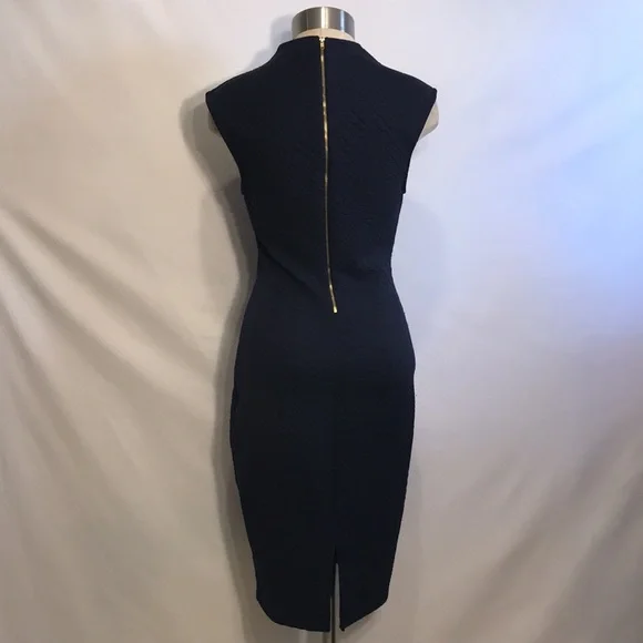 Navy blue Windsor medium knee high dress - Picture 4 of 9